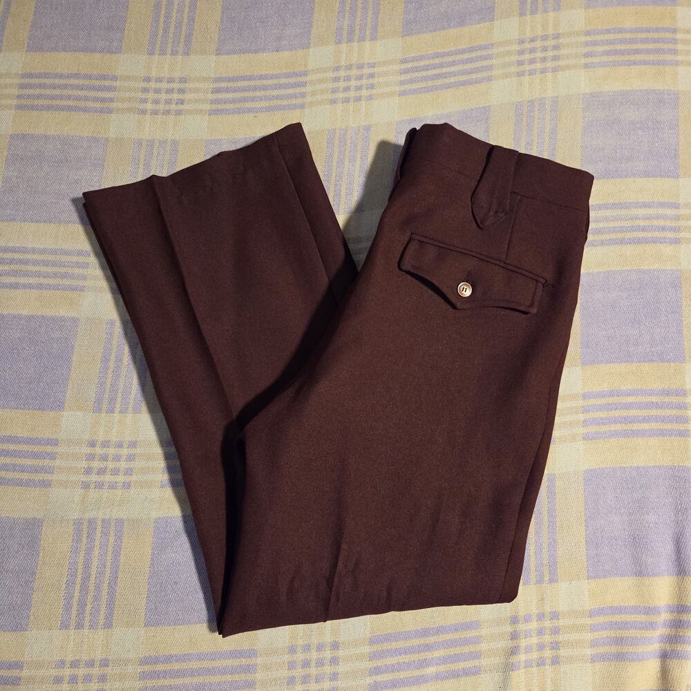 Vintage HBarC Ranchwear Pants Mens 30x26 Bell Bottoms Western Kickers Talon Zip